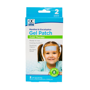 QC MENTHOL & EUCALYPTUS GEL PATCH, COLD THERAPY (2 Soft Gel Patches)