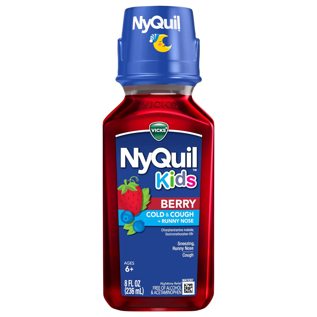 Vicks NyQuil Kids Cold & Cough Liquid - Berry (236 ml)