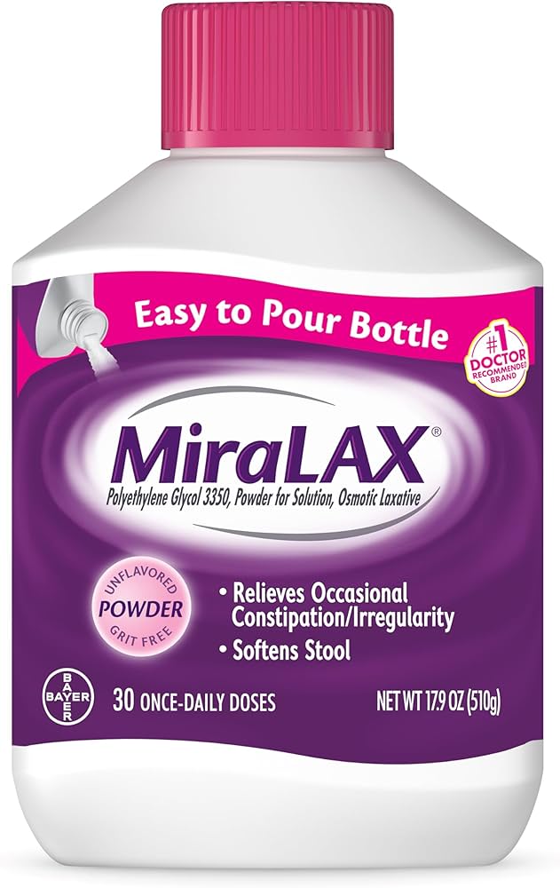 Amazon.com: MiraLAX Laxative Powder, Gentle Constipation Relief