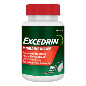 EXCEDRIN MIGRAIN (ACETAMINOPHEN,ASPIRIN (NSAID) AND CAFFEINE PAIN RELIEVER AID (300 Caplets)