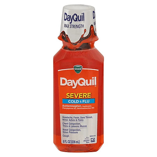 VICKS DAYQUIL ACETAMINOPHEN SEVERE COLD & FLU (354ml)