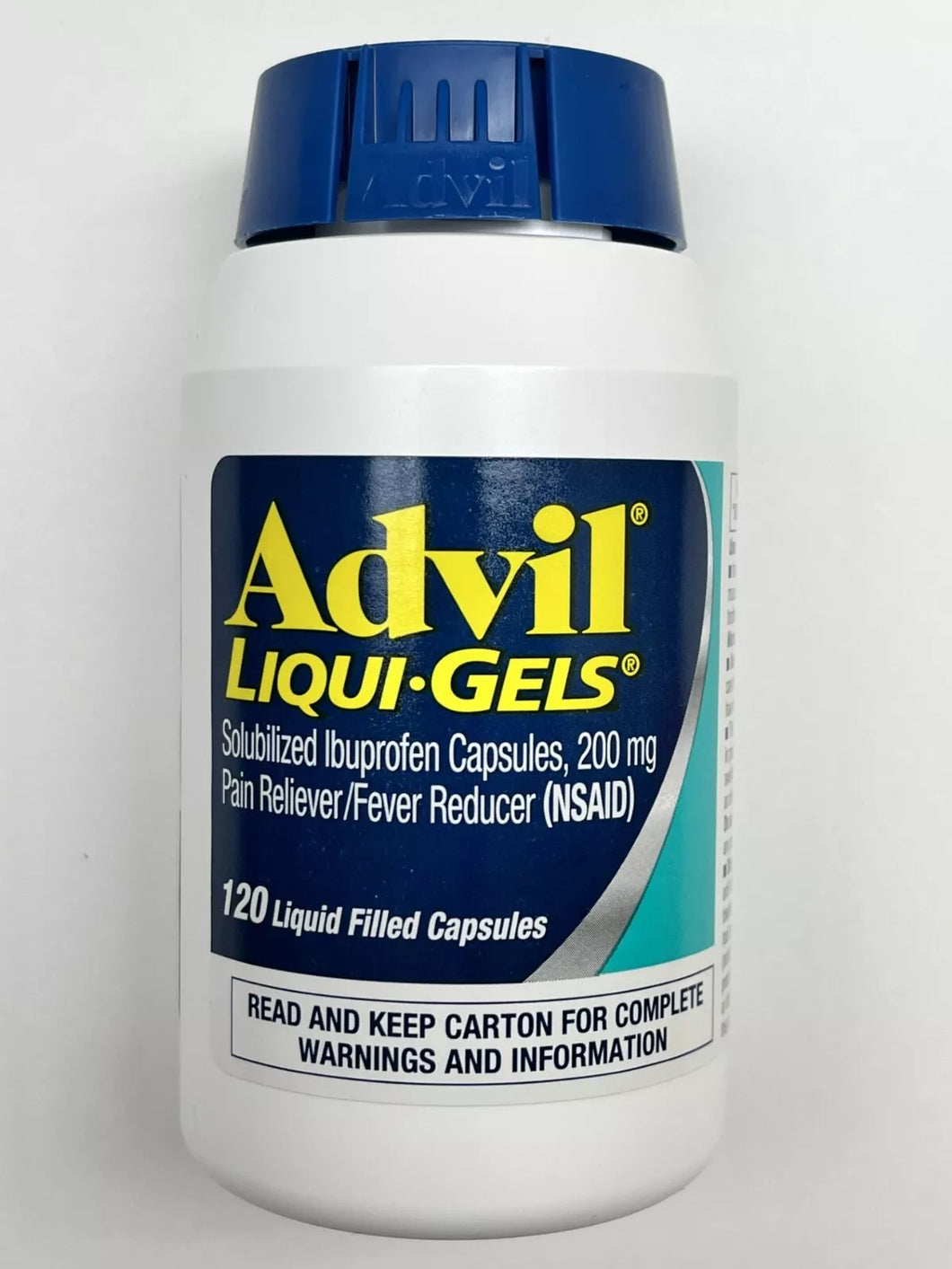 Advil Liqui-Gels Solubilized Ibuprofen Capsules 200mg 120 Liqui-Gels