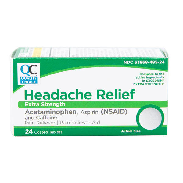 QC EXTRA STRENTH HEADACHE RELIEF (EXCEDRIN) (24 Coated Tablets)