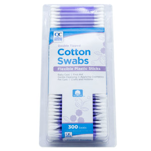 QC DOUBLE TIPPED COTTON SWABS (300 Swabs)