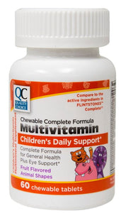 QC CHEWABLE COMPLETE FORMULA CHILDREN'S DAILY MULTIVITAMIN, FRUIT FLAVORED (60 Chewable Tablets)