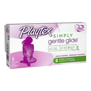 PLAYTEX SIMPLY GENTLE GLIDE, LIGHTLY SCENTED (8 Tampons With Plastic Applicator)