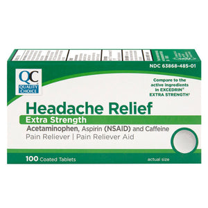 QC Headache Relief Extra Strength Tablets (100 coated tablets)