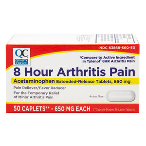 QC Acetaminophen 650 Mg Arthritis ( 50 Caplets)