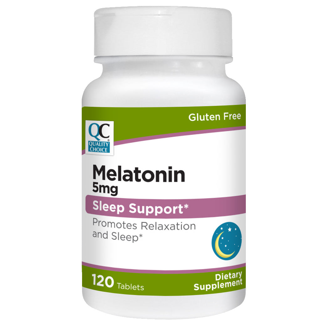 QC MELATONIN 5MG FOR SLEEP SUPPORT* (120 Tablets)
