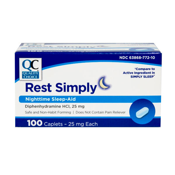 REST SIMPLY NIGHTTIME SLEEP AID ( 100 CAPLETS)