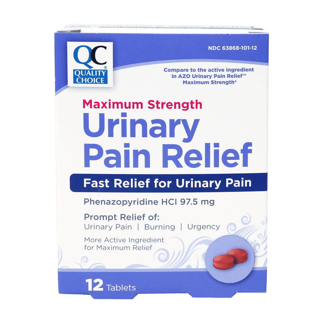 QC MAXIMUM STRENGTH URINARY PAIN RELIEF (AZO) (12 Tablets)