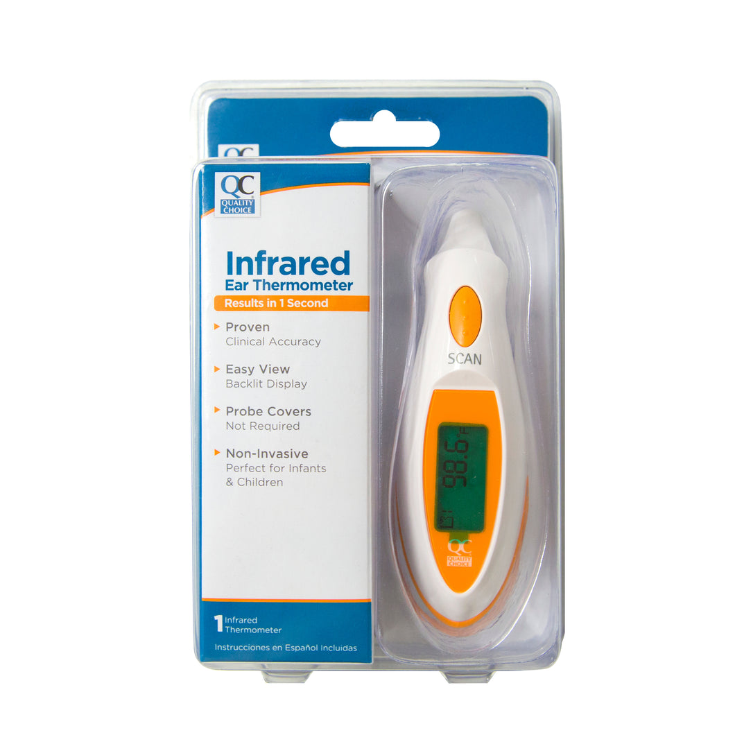 QC INFRARED EAR THERMOMETER, RESULTS IN 1 SECOND (1 Infrared Thermometer)