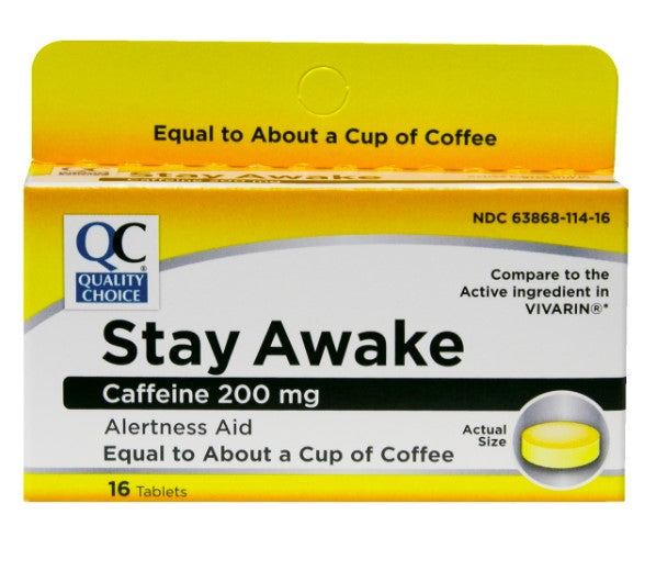 QC STAY AWAKE ALERTNESS AID (VIVARIN) (16 Tablets)