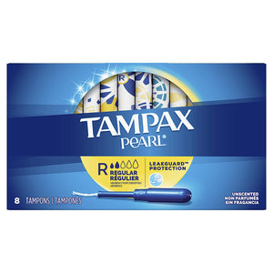 TAMPAX PEARL WITH LEAKGUARD PROTECTION, REGULAR (8 Tampons)