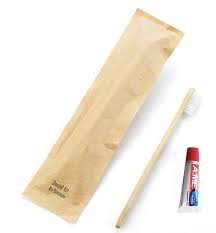 MIRADENT HAPPY MORNING BAMBOO DISPOSABLE TOOTHBRUSH MADE OF BAMBOO
